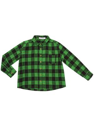 Рубашка 7 одежек. Цвет: темно-синий, зеленый