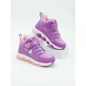 Ботинки , размер 27, фиолетовый, белый FESS. Цвет: белый/розовый/фиолетовый