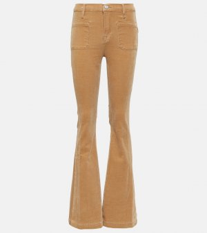 Le bardot вельветовые расклешенные брюки со средней посадкой , бежевый Frame