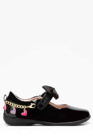 Черные туфли Dolly с декоративным браслетом подвеской в форме сердечка , черный Lelli Kelly