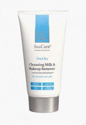 Молочко для лица SeaCare очищающее и средство снятия макияжа с минералами Мертвого Моря, 150 мл. Цвет: белый