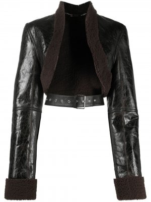Укороченная куртка Peter Do. Цвет: коричневый