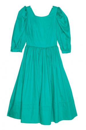 Платье (1980-1990-е) Laura Ashley Vintage. Цвет: зеленый