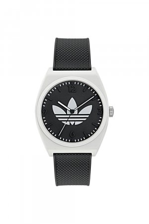 Модные аналоговые кварцевые часы Project Two из пластика/смолы - Aost23550 adidas Originals, черный Originals