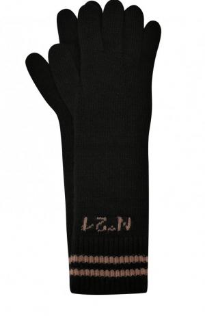 Шерстяные перчатки No. 21. Цвет: черный