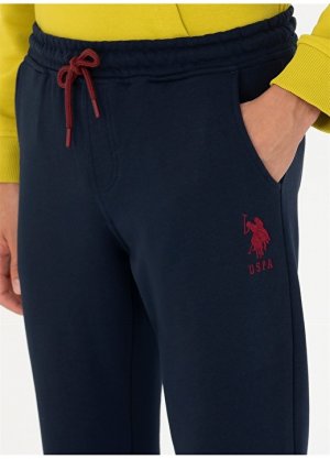 Мужские спортивные брюки узкого кроя с нормальной талией темно-синего цвета U.S. Polo Assn.
