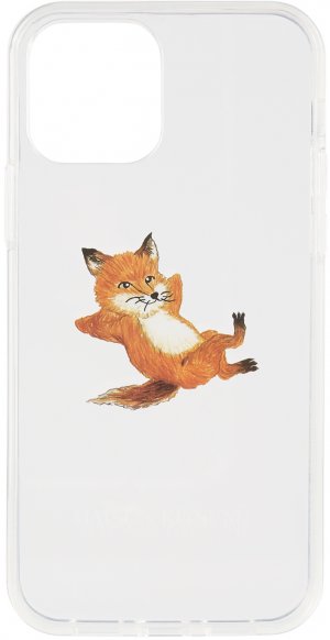 Transparent Maison Kitsune Edition Chillax Fox iPhone 12 & Pro Case Native Union. Цвет: transparent
