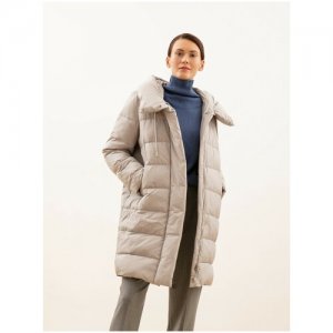 Пальто женское зимнее 1014080i60091, размер 52 Pompa. Цвет: серый