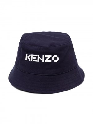 Панама с логотипом Kenzo Kids. Цвет: синий