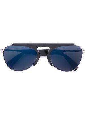 Солнцезащитные очки Yohji Yamamoto. Цвет: чёрный