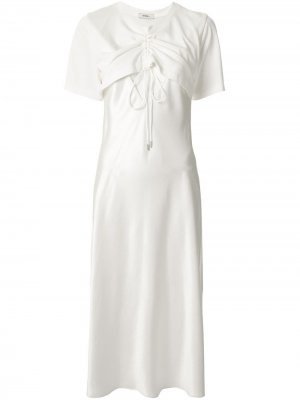 Расклешенное платье с вырезами Goen.J. Цвет: белый
