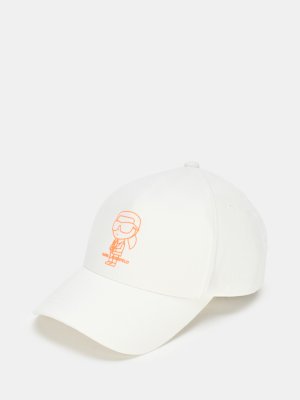 Бейсболки Karl Lagerfeld. Цвет: белый