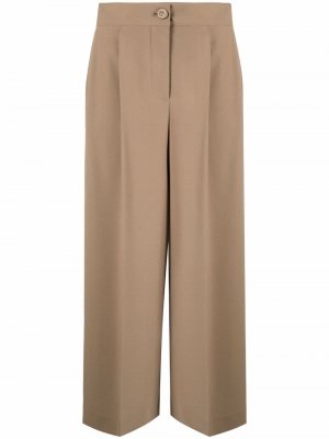 Укороченные брюки строгого кроя See by Chloé. Цвет: коричневый