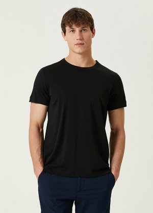 Черная базовая футболка ricci Bluemint. Цвет: черный