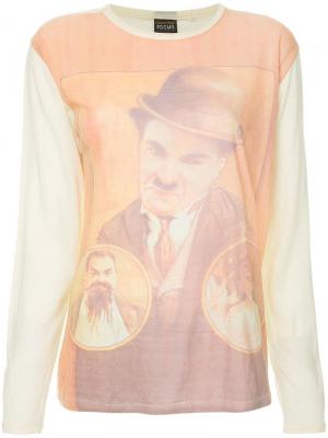 Chaplin print T-shirt Fake Alpha Vintage. Цвет: разноцветный