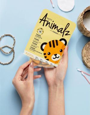 Увлажняющая маска-салфетка Pretty Animalz Tiger-Бесцветный MasqueBAR