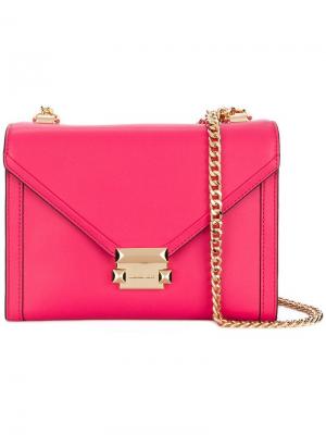 Большая сумка на плечо Whitney Michael Kors. Цвет: розовый