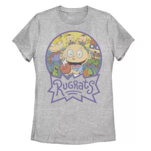 Классическая футболка для группы Juniors' Rugrats с изображением бутылки и логотипа Nickelodeon