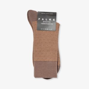 Носки из смесовой шерсти с узором «елочка» , цвет hazel Falke