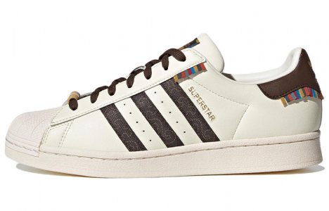 Superstar кремово-бело-коричневый Adidas Originals