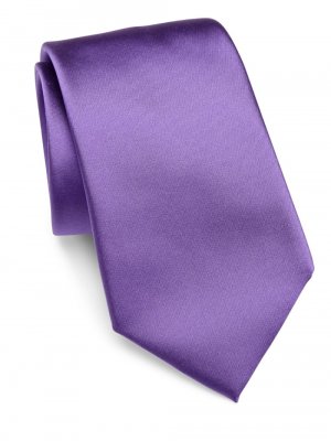 Однотонный шелковый галстук , фиолетовый Ralph Lauren Purple Label