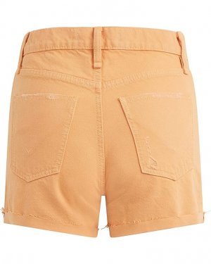 Шорты Devon High-Rise Boyfriend Shorts with Cuff in Clay Destructed, цвет Destructed Hudson Jeans