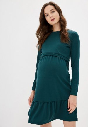 Платье I Love Mum Виола. Цвет: зеленый