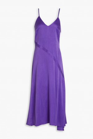 Платье миди из стираного атласа купро , фиолетовый Mykke Hofmann