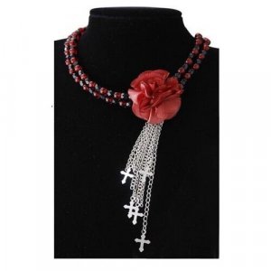Ожерелье в готическом стиле (красное) (10534) WIDMANN. Цвет: красный