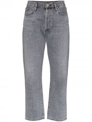 Прямые джинсы средней посадки GOLDSIGN. Цвет: серый