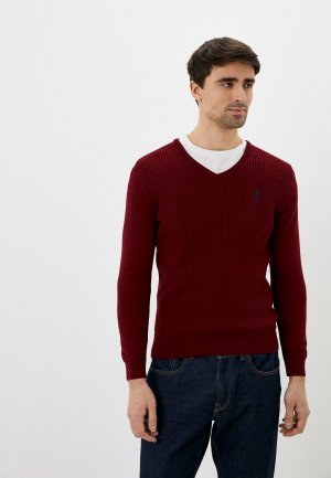 Пуловер U.S. Polo Assn.. Цвет: бордовый