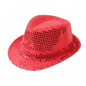 Карнавальная шляпа блестящая с пайетками Диско, цвет красный Happy Pirate. Цвет: красный