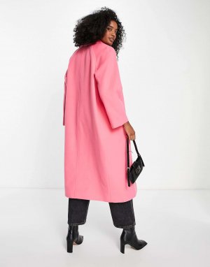 Розовое пальто реглан Rose Gianni Feraud. Цвет: розовый