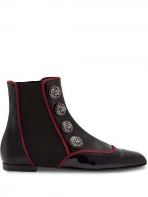 Ботинки челси Jackie с декоративными пуговицами Dolce & Gabbana. Цвет: черный