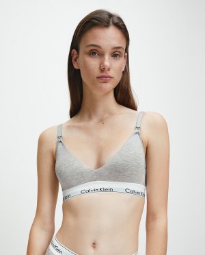 Бюстгальтер для беременных без косточек , серый Calvin Klein