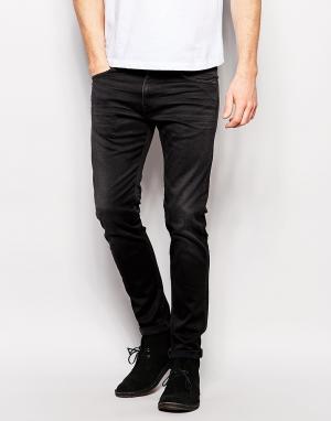 Черные джинсы скинни с заниженной талией Jeans ED-85 Edwin. Цвет: черный