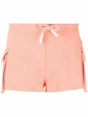 Pocket-detail cotton shorts Elisabetta Franchi. Цвет: оранжевый