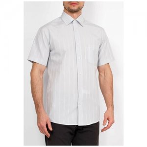Рубашка , размер 174-184/38, серый GREG. Цвет: серый