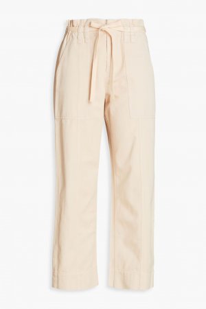 Укороченные широкие брюки Augusta из хлопкового твила , экрю A.L.C.
