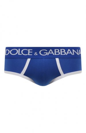 Хлопковые брифы Dolce & Gabbana. Цвет: синий