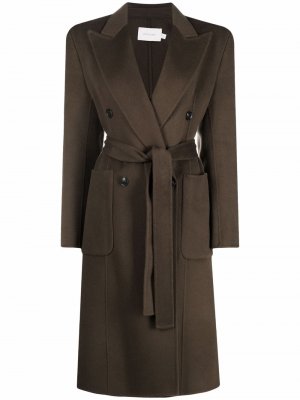 Пальто с завязками Low Classic. Цвет: коричневый