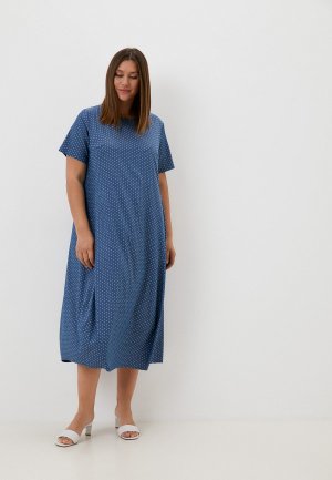 Платье Le Monique. Цвет: голубой