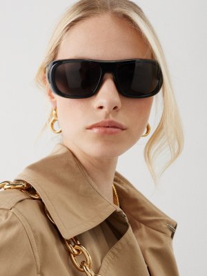 Большие круглые солнцезащитные очки lady 95.22 s1i из ацетата DIOR, черный Dior