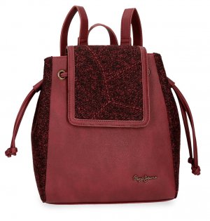 Женский рюкзак , бордовый Pepe Jeans Bags. Цвет: бордовый