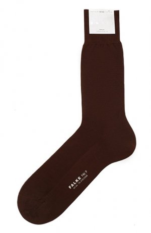 Хлопковые носки Falke. Цвет: коричневый