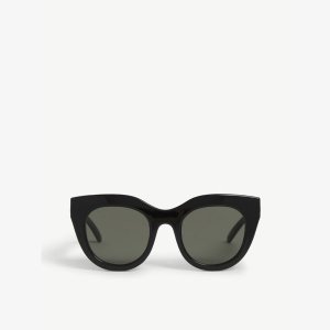 Солнцезащитные очки Air Heart из ацетата кошачьего глаза , черный Le Specs