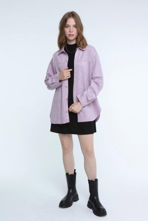 Куртка из искусственной замши ELLE, фиолетовый Elle