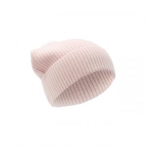Кашемировая шапка с мехом Yves Salomon Enfant. Цвет: розовый