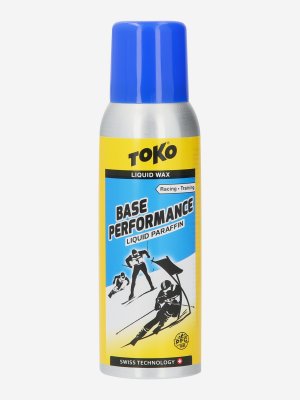 Мазь скольжения TOKO Base Performance Liquid Paraffin Blue, Синий. Цвет: синий