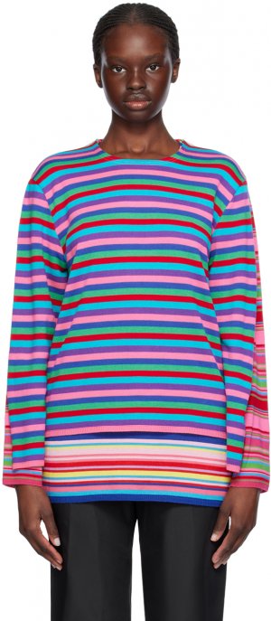 Многоцветный многослойный свитер Comme Des Garcons Garçons